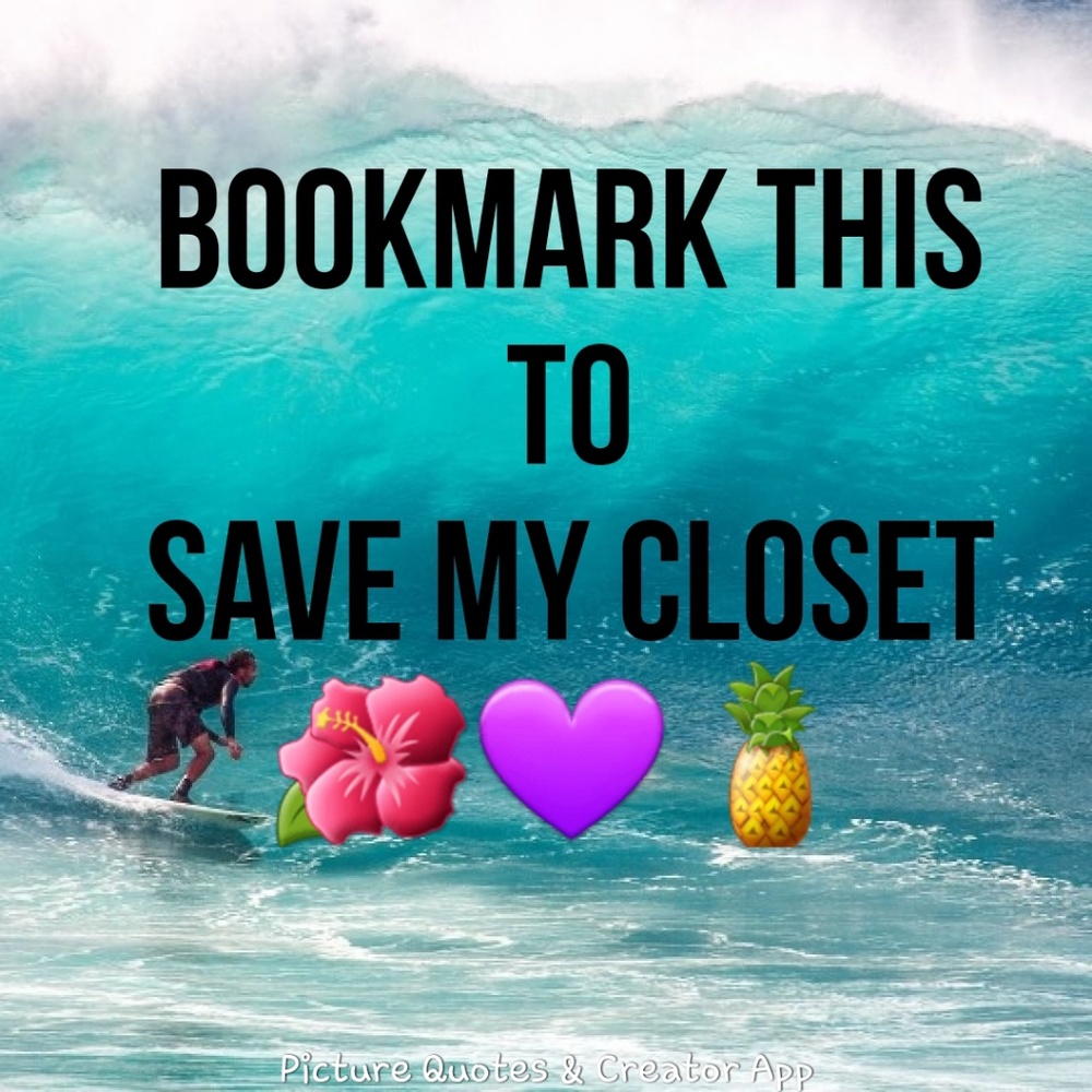 💜BOOKMARK to add my closet💜